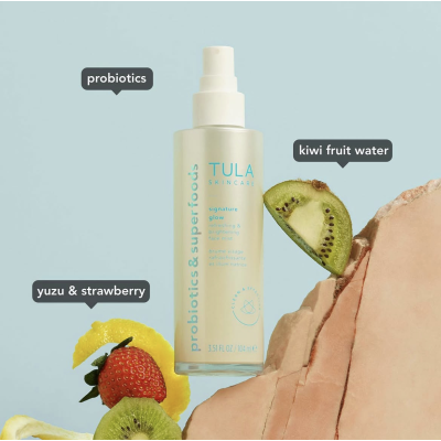 Зволожуючий сяючий спрей для обличчя Tula Signature Glow Refreshing & Brightening Face Mist 104 ml