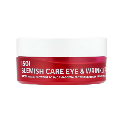 Гидрогелевые патчи для глаз с розовой водой Isoi Blemish Care Eye & Wrinkle Patch 90 g