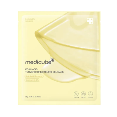 Осветляющая гидрогелевая маска с койевой кислотой и куркумой Medicube Kojic Acid Turmeric Brightening Gel Mask (28 g)
