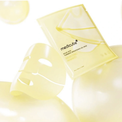 Освітлювальна гідрогелева маска з койєвою кислотою та куркумою Medicube Kojic Acid Turmeric Brightening Gel Mask (28 g)