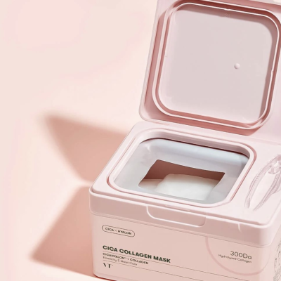 Укрепляющие и успокаивающие маски для лица VT Cosmetics Cica Collagen Mask (30 шт) 320 g