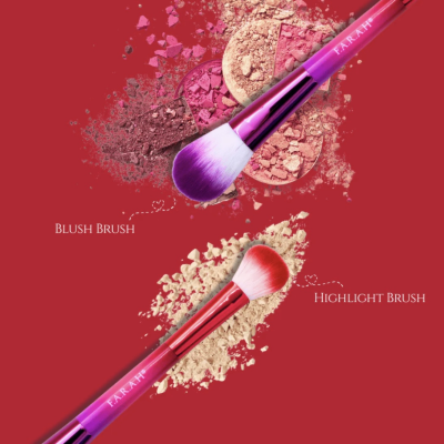 Набір двосторонніх пензлів для контуринга Farah Blush & Highlight Brushes
