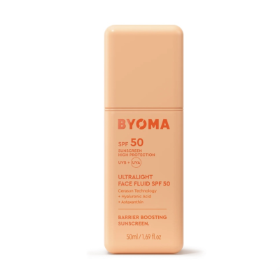 Сонцезахисний флюїд для обличчя з SPF50 Byoma Ultralight Face Fluid SPF50 (50 ml)