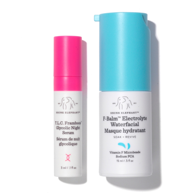 Увлажняющая ночная маска для лица + ночная сыворотка Drunk Elephant F-Balm Hydrating Electrolyte 15 ml + 3 ml
