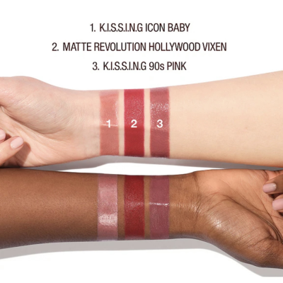 Набір міні-помад Charlotte Tilbury Iconic Hollywood Lip Trio Travel Size
