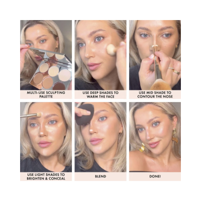 Кремова контурна палетка Iconic London Multi Use Sculpting Palette 12 g