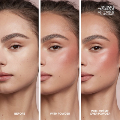 Палетка румян Patrick Ta Major Double-Take Creme & Powder Blush Duo (She's Blushing) 10 g