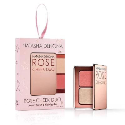 Палетка кремових румʼян і хайлайтера Natasha Denona Mini Rose Cheek Duo Cream Blush & Highlighter 4 g