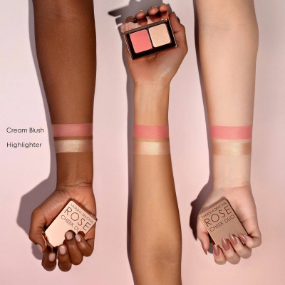 Палетка кремових румʼян і хайлайтера Natasha Denona Mini Rose Cheek Duo Cream Blush & Highlighter 4 g