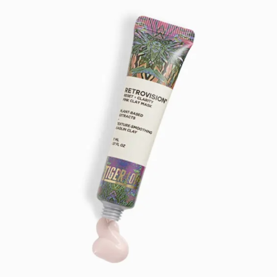 Очищувальна глиняна маска для обличчя Retrovision Reset + Clarity Pink Mask 17 g