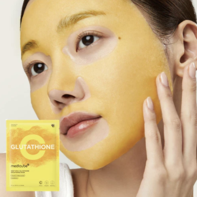 Тканинна маска для освітлення шкіри Medicube Deep Vita C Glutathione Brightening Mask (27 ml)