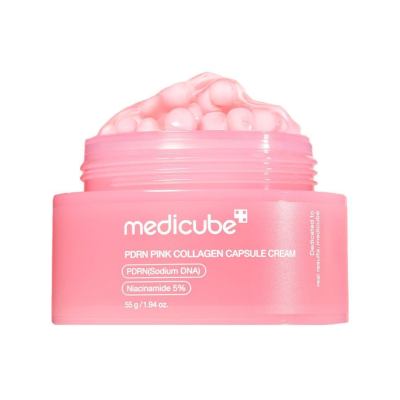 Капсульний крем з колагеном та полінуклеотидами Medicube PDRN Pink Collagen Capsule Cream 55 g