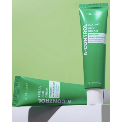 Крем для проблемної шкіри з азелаїновою кислотою Nine Less A-Control Azelaic Acid Cream 50 ml
