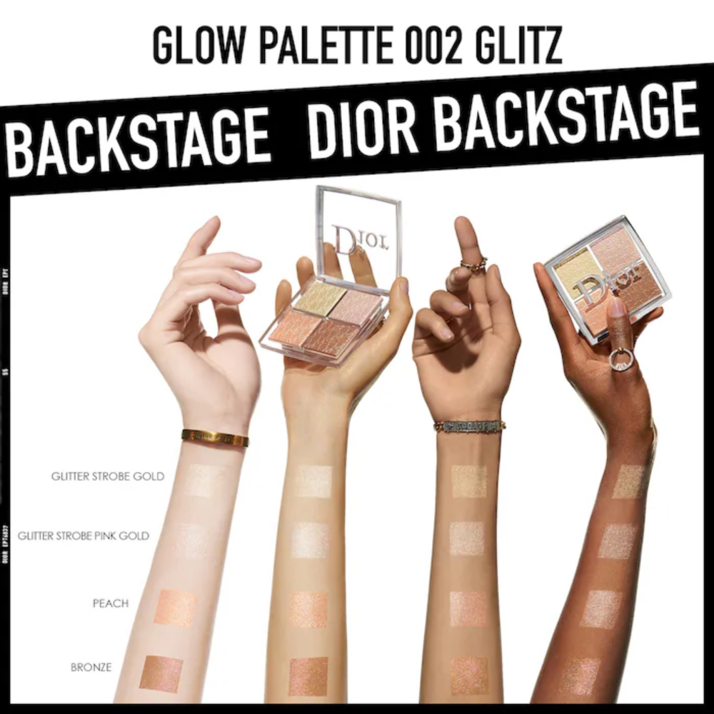 Палетка хайлайтеров Диор Backstage Glow Face Palette - 002