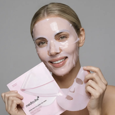 Укрепляющая гидрогелевая маска для лица Medicube PDRN Pink Collagen Jelly Gel Mask (28 g)