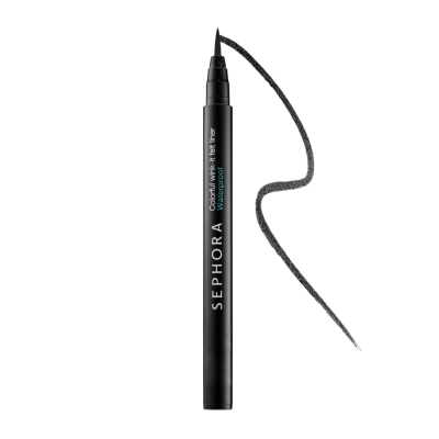 Водостійка чорна підводка для повік Sephora Colorful Wink-it Felt Liner Waterproof (01 Little Black Dress) 0.55 ml