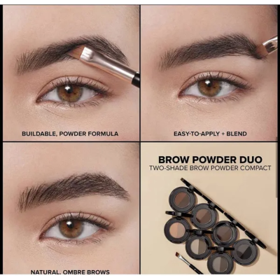 Тіні для брів (Dark Brown) Anastasia Beverly Hills Brow Powder Duo 2x0.8 g (без коробочки, з набору)