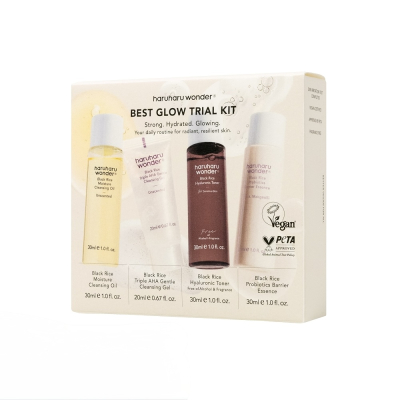 Набір для освітлення і зволоження шкіри обличчя Haruharu Wonder Best Glow Trial Kit