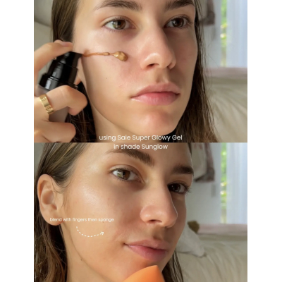 Жидкий хайлайтер Saie Glowy Super Gel Lightweight Dewy Highlighter (Sunglow) 5 ml