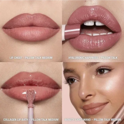 Набір для макіяжу обличчя Charlotte Tilbury Pillow Talk Lip & Cheek Kit with Pillow Talk Medium