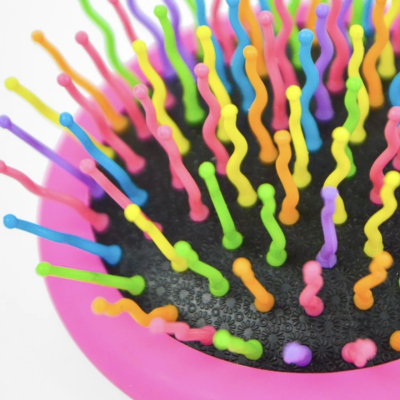 Гребінець із дзеркалом Eyecandy Rainbow Volume S Brush