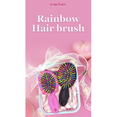 Гребінець із дзеркалом Eyecandy Rainbow Volume S Brush
