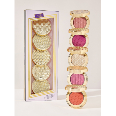 Набір румʼян і хайлайтера Tarte Stay Golden Amazonian Clay Cheek Set 5х1.5 g Mini