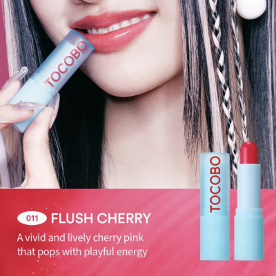 Тонирующий бальзам для губ Tocobo Glass Tinted Lip Balm (011 Flush Cherry) 3.5 g