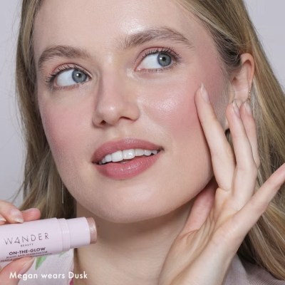 Кремовые румяна и хайлайтер в стике Wander Beauty On-the-Glow Blush & Illuminator (Dusk, Nude Glow)  5.5+6 g