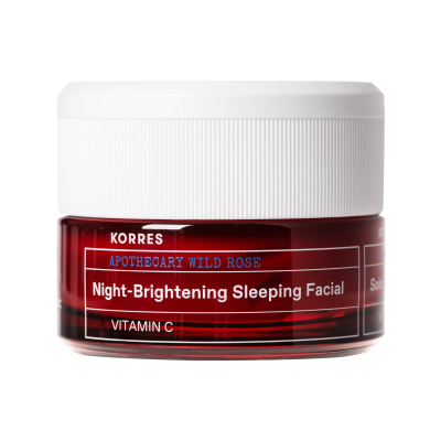 Зволожуючий та відновлюючий нічний крем з вітаміном С Korres Wild Rose 40 ml