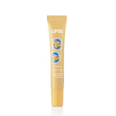Блеск-липпер для губ Lipss Ceramides & Peptides Lipper Banana Summer (нежно-розовый с серебристыми блёстками) 10 ml