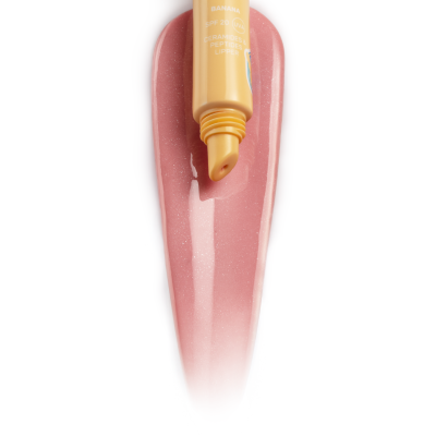 Блиск-ліппер для губ Lipss Ceramides & Peptides Lipper Banana Summer (ніжно-рожевий із срібними блискітками) 10 ml