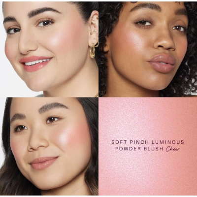 Рум'яна Rare Beauty Soft Pinch Luminous Powder Blush (Cheer) 2.8 g (Уцінка) 