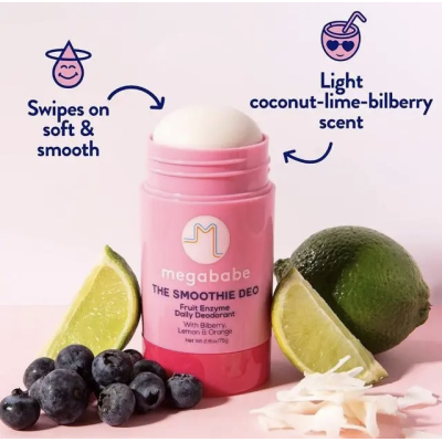 Органический дезодорант с фруктовыми энзимами Megababe The Smoothie Deo Fruit Enzyme Daily Deodorant 75 g