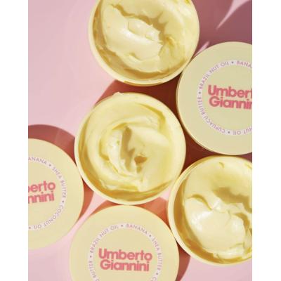 Незмивний кондиціонер для хвилястого волосся Umberto Giannini Banana Leave-In Conditioning Styling Butter 100 ml