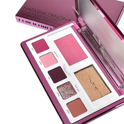 Палитра теней, румяна и хайлайтер Natasha Denona Love Face Eyeshadow & Cheek Essential Palette 14.5 g (Уценка) 