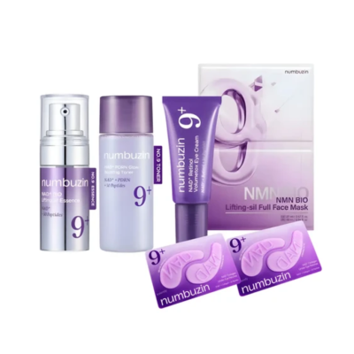 Набір для омолодження і підтягнення шкіри Numbuzin No.9 NAD+ Trial Kit for Anti-Aging & Firming