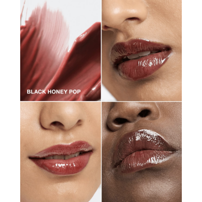 Блиск для губ Clinique Pop Plush Creamy Lip Gloss (01 Black Honey) 3.4 ml (без коробочки, з набору)