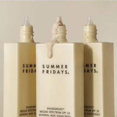 Солнцезащитный крем Summer Fridays Shadedrops Broad Spectrum SPF30 Mineral Milk Sunscreen 5 ml Mini