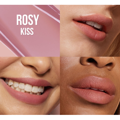 Кремовий тінт-рум'яна для губ і щік Huda Beauty Lip Blush Creamy Lip&Cheek Stain (Rosy Kiss) 6 ml