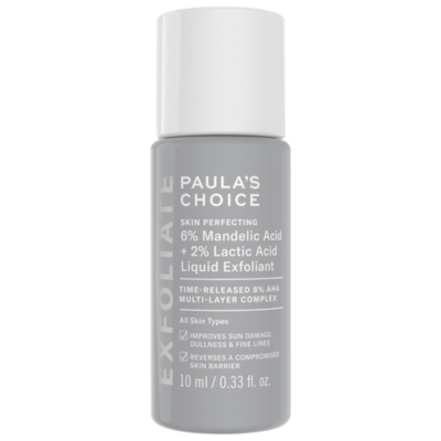 Ексфоліант для обличчя з AHA-кислотами Paula's Choice - 6% Mandelic Acid + 2% Lactic Acid Liquid Exfoliant 10 ml Mini