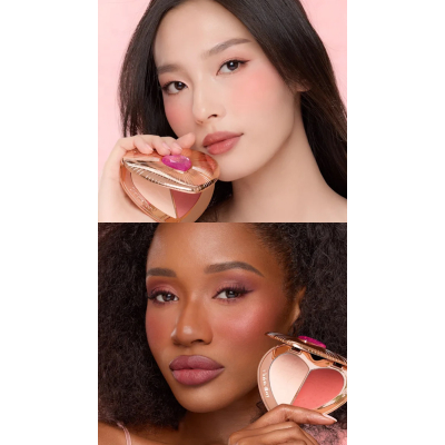 Лимитированная палетка для лица Charlotte Tilbury Beauty Soulmates Face Palette (Pillow Talk Flawless Peach) 13 g 