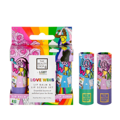 Набір для губ The Beauty Crop Love Wins Lip Balm & Lip Scrub