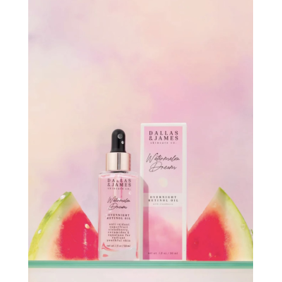Ночное масло для лица с ретинолом Dallas & James Watermelon Dream Overnight Retinol Oil 30 ml