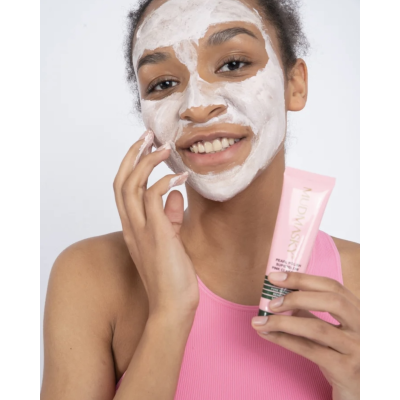 Глиняная маска для лица Mudmasky Pearl Polish Superglow Pink Clay Mask 15 ml Mini