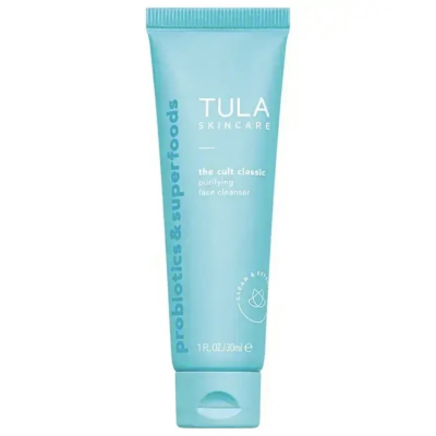 Очищуючий гель для вмивання з пробіотиком Tula Skincare The Cult Classic Purifying Face Cleanser 30 ml