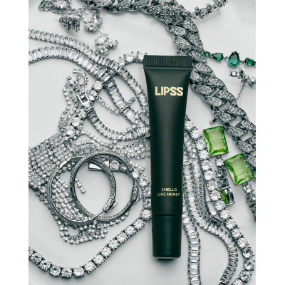 Блиск-ліппер для губ Lipss Ceramides & Peptides Lipper Smells Like Money 9 ml  (шоколадний із золотистими блискітками)