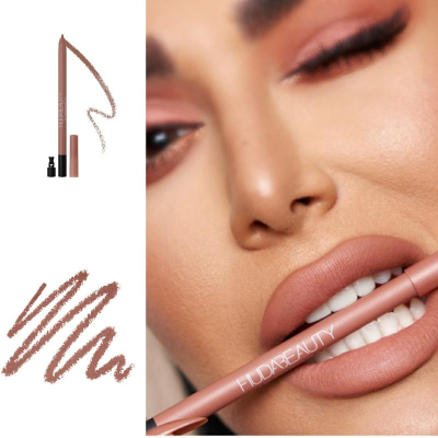 Карандаш для губ Huda Beauty Lip Contour 2.0 Automatic Matte Lip Pencil Standart Matte (Warm Brown) 0.3 g (без коробочки, из набора)