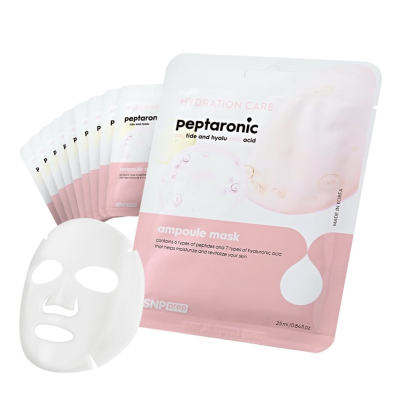Зволожуюча тканинна маска для обличчя SNP Prep Peptaronic Ampoule Mask (25 ml)
