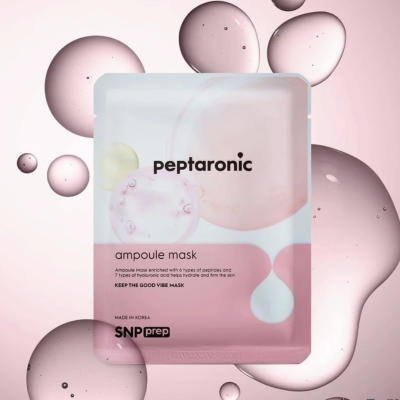 Зволожуюча тканинна маска для обличчя SNP Prep Peptaronic Ampoule Mask (25 ml)